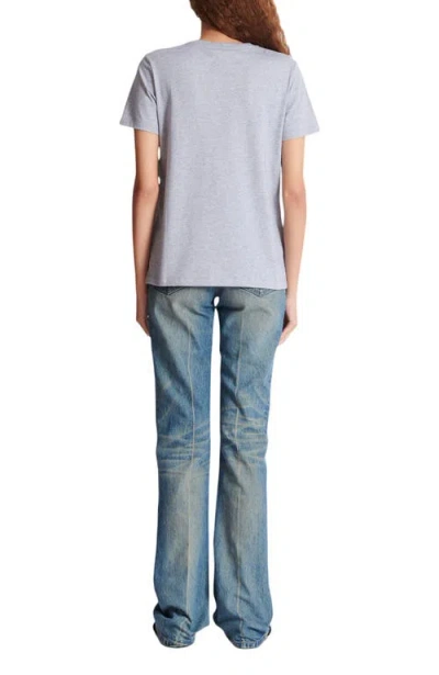 Balmain T-shirt With  Print In Grey
