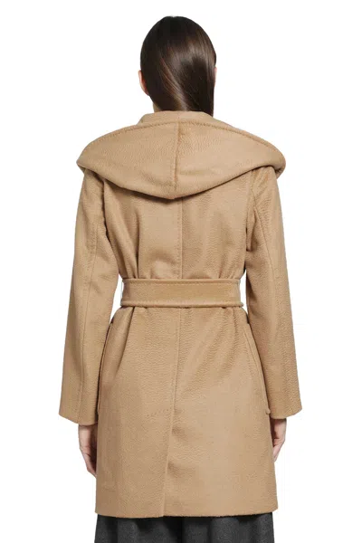 Max Mara Camel Robe Coat In Brown