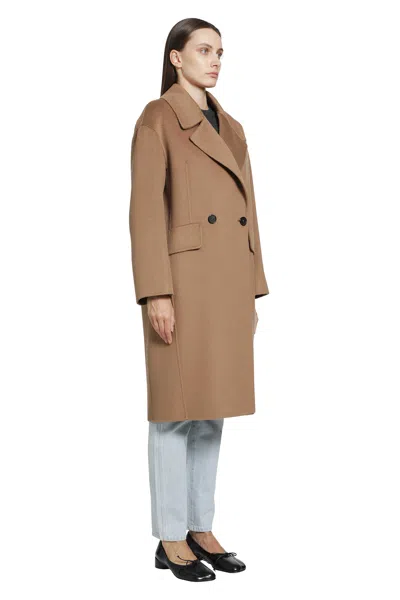 S Max Mara Wool Coat In Beige