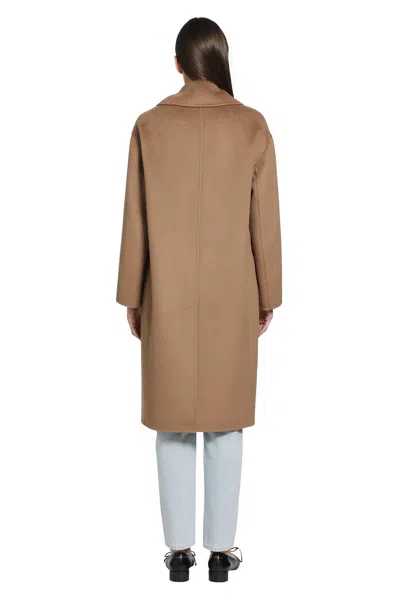 S Max Mara Wool Coat In Beige