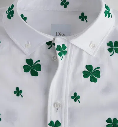 Dior Embroidered Blouse In White