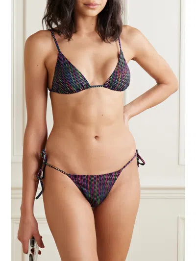 Eres Reflet Printed Bikini Briefs In Multi-color