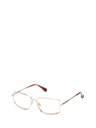 Max Mara Square Frame Glasses In Pink