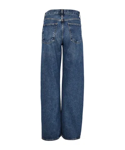 Agolde Arc Crossover Jeans In Blue