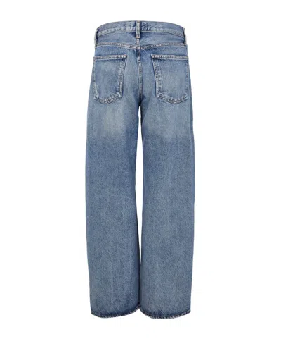 Agolde Arc Crossover Jeans In Blue