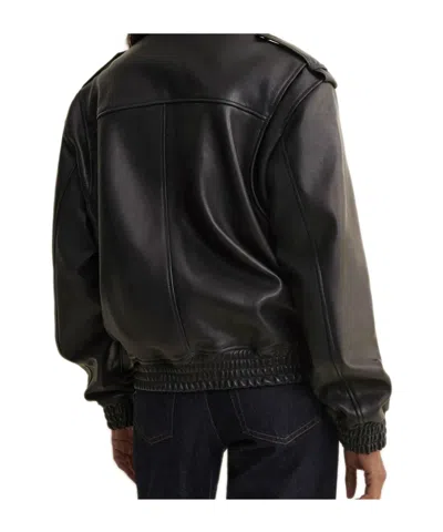 Arma Flap-pocket Leather Jacket In Black