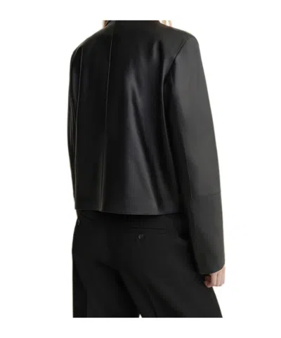 Arma Emy Lamb Leather Jacket In Black