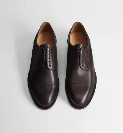 Dior Heir Derby Brogue In Black