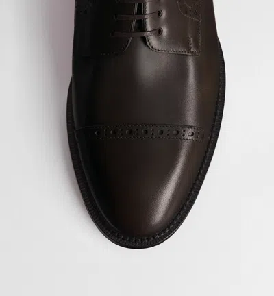 Dior Heir Derby Brogue In Black