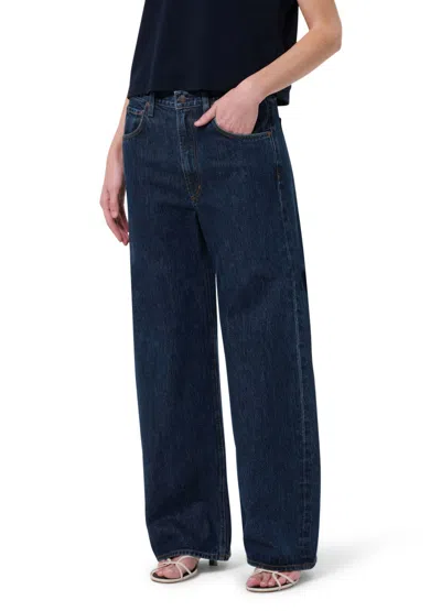 Agolde Low Curve Jeans In Blue