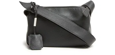 Max Mara Kipper Leather Shoulder Bag In Black