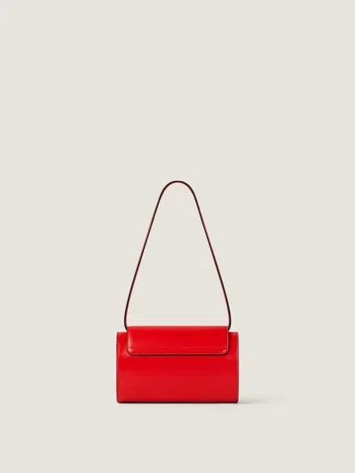 Givenchy Pout Small Bag In Leather In Deep Red