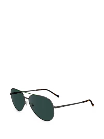 Zeiss Pilot-frame Double-bridge Sunglasses In Gray