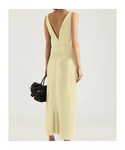 Givenchy Long Wrapped Dress In Leather In Pattern