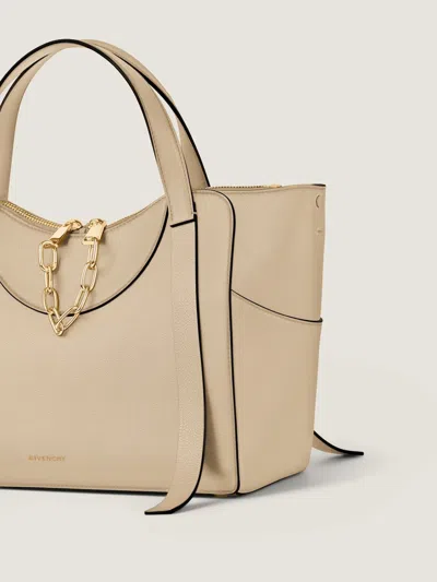 Givenchy Medium The Snatch Bag In Grained Leather In Dunes