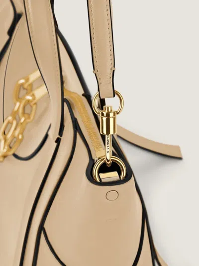 Givenchy Medium The Snatch Bag In Grained Leather In Dunes