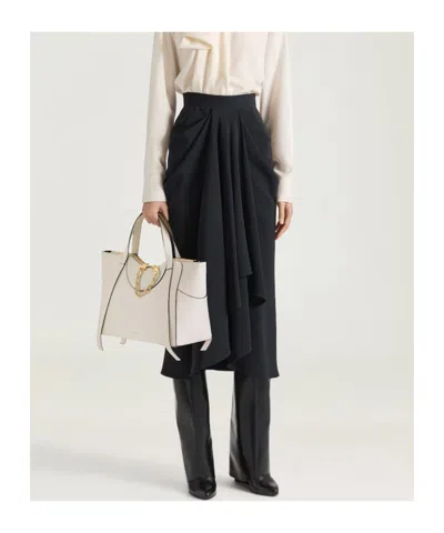 Givenchy Medium The Snatch Bag In Grained Leather In Cream