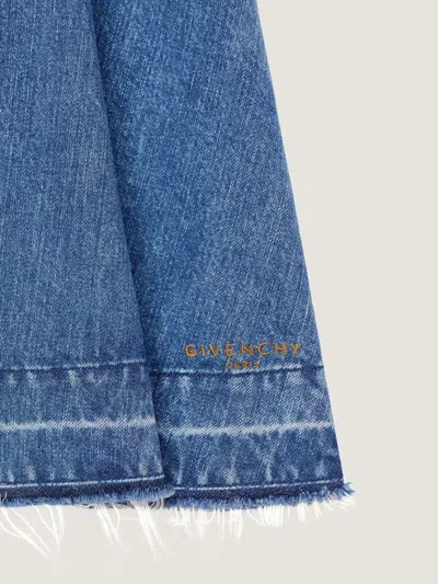 Givenchy Mini Robe En Denim Bleu Moyen In Blue