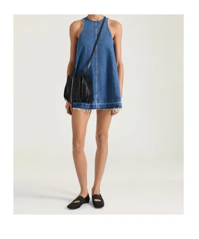 Givenchy Mini Robe En Denim Bleu Moyen In Blue