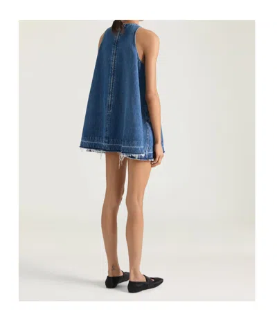 Givenchy Mini Robe En Denim Bleu Moyen In Blue