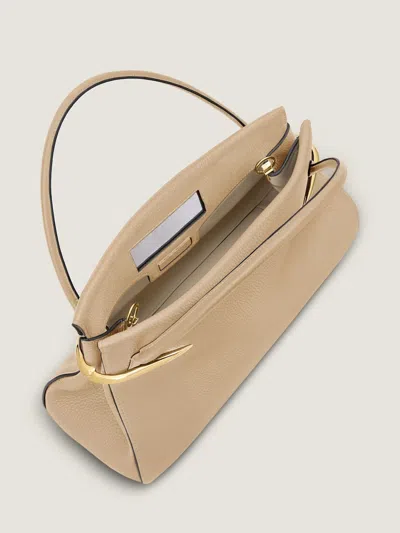 Givenchy Medium Pinch Bag In Leather In Dunes