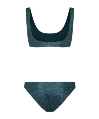 Oseree Wide-strap Bikini Two-piece Set In Blue