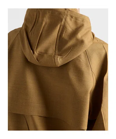 Prada Mélange Hopsack Wool Jacket In Brown