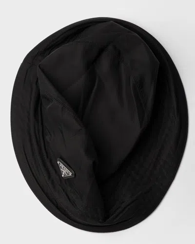 Prada Re-nylon Bucket Hat In Black