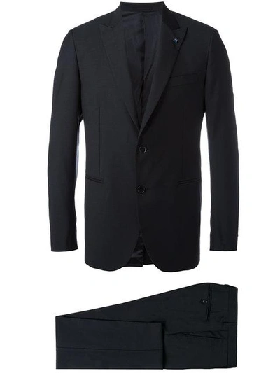 Shop Lardini Two-piece Slim Fit Suit In Blue