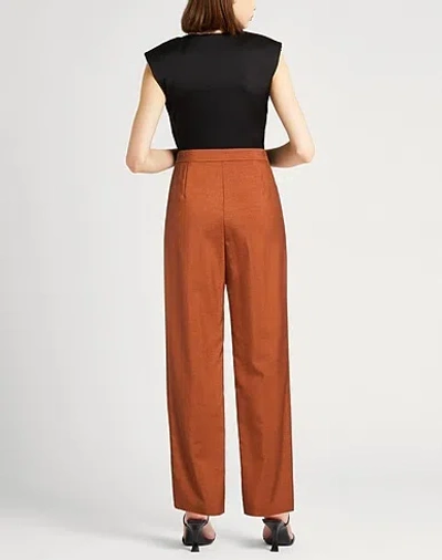 Max Mara Simple Straight-leg Pants In Brown