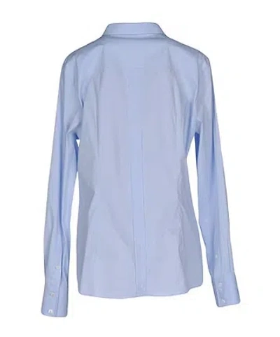 Dolce & Gabbana Solid Long Sleeve Shirt In Blue