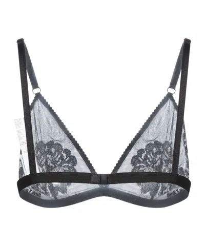 Dolce & Gabbana Soft Lace Triangle Bra In Black