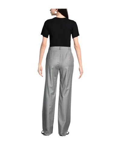 Max Mara Loose Fit Suit Pants In Multi