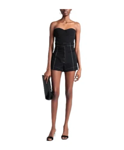 Jacquemus Solid Zip Shorts In Black