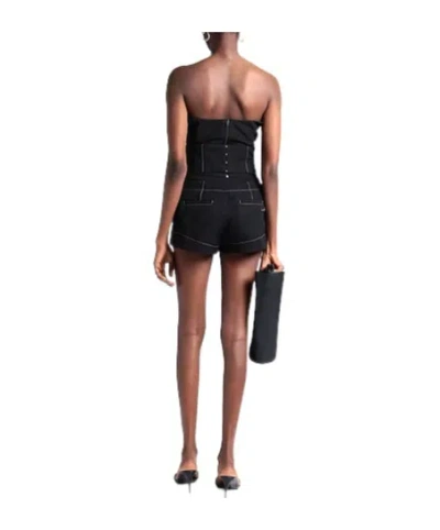 Jacquemus Solid Zip Shorts In Black