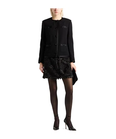 Dolce & Gabbana Solid Color Jackets In Black
