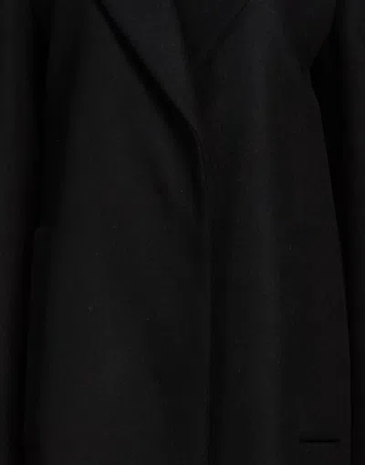 Sportmax Solid Color Coats In Black