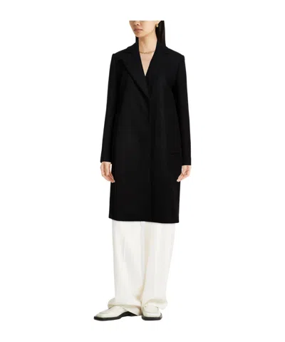 Sportmax Solid Color Coats In Black
