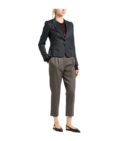 Dolce & Gabbana Single-breasted Blazer In Gray