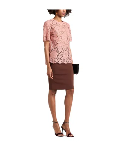 Dolce & Gabbana Solid Color Tops In Pink