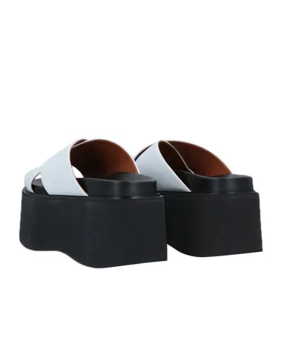 Marni Solid Color Sandals In White
