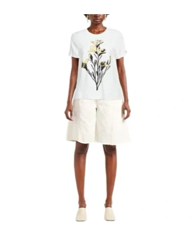 Weekend Max Mara Printed Short-sleeve T-shirt In White
