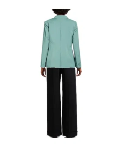 Weekend Max Mara Double-breasted Blazer In Green
