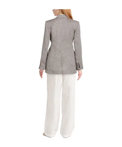 Max Mara Single Breasted Blazer In Brown