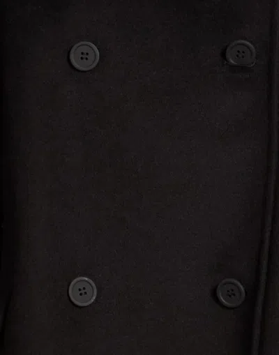 Max Mara Solid Color Coats In Black