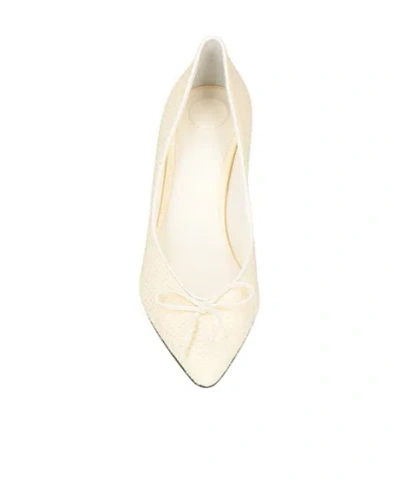 Jacquemus Tourni 80 Python-embossed Leather Pumps In White