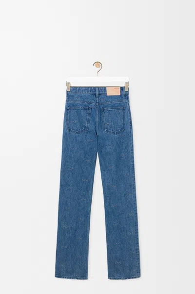 Loewe Belt Loop Jeans In Blue