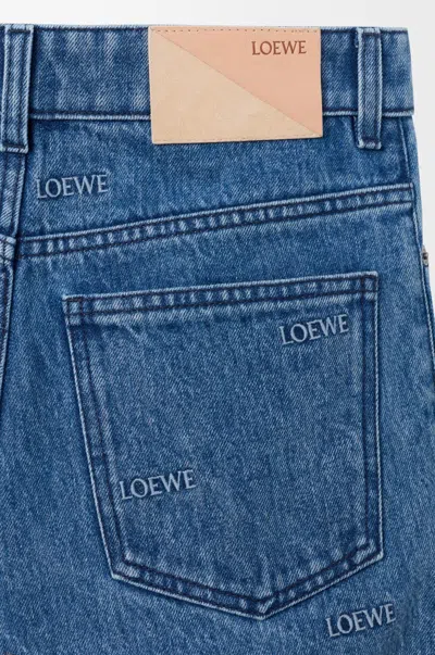 Loewe Belt Loop Jeans In Blue