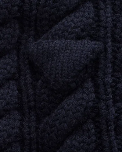 Prada Wool Scarf In Navy