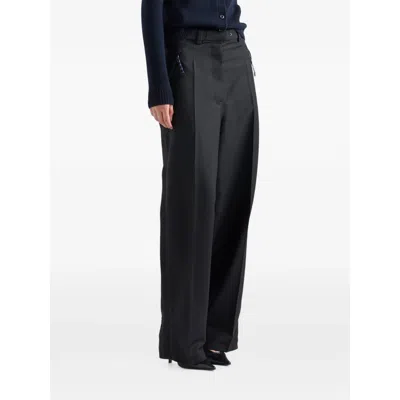 Prada Light Mohair Pants In Black
